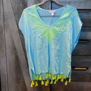 Lilly Pulitzer Top with Fringe Bottom